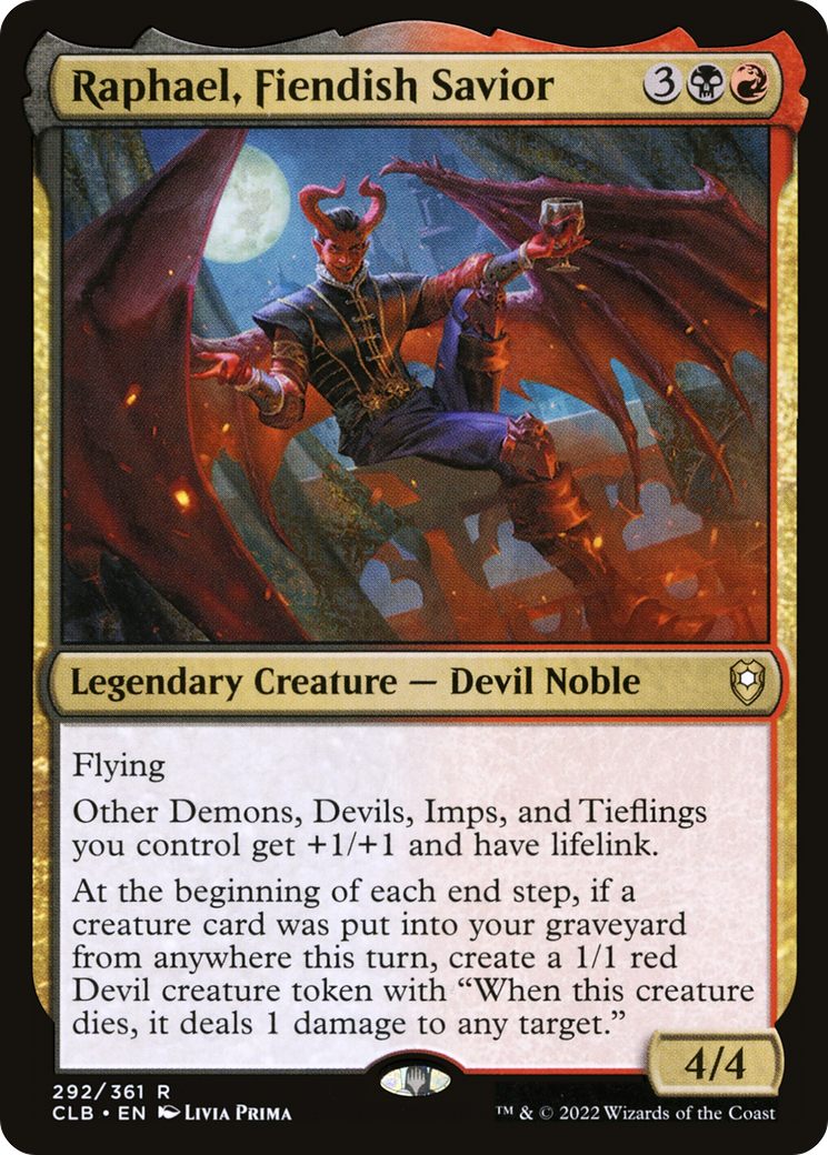 Raphael, Fiendish Savior (292) - Commander Legends: Battle for Baldur's Gate