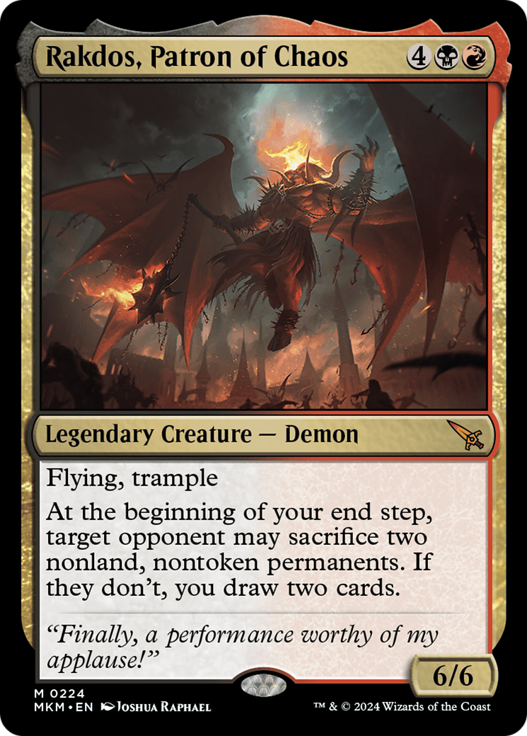 Rakdos, Patron of Chaos (224) Foil - Murders at Karlov Manor