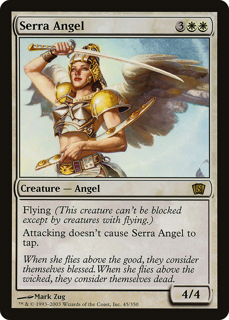 Serra Angel (045) Foil - Eighth Edition