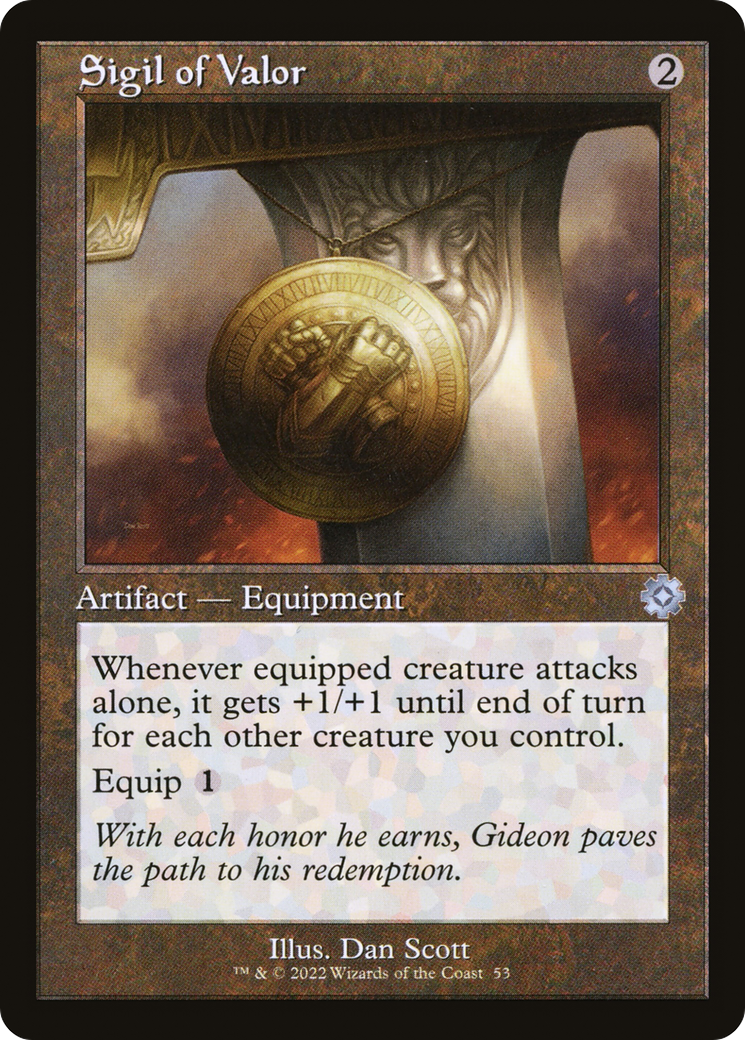 Sigil of Valor (Retro) (053) Foil - The Brothers' War Retro Artifacts