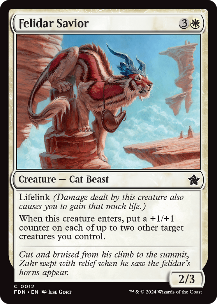 Felidar Savior (012) Foil - Foundations