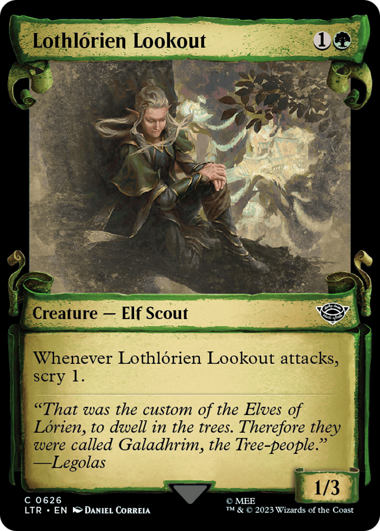Lothlórien Lookout (Showcase) (626) Foil - The Lord of the Rings: Tales of Middle-earth