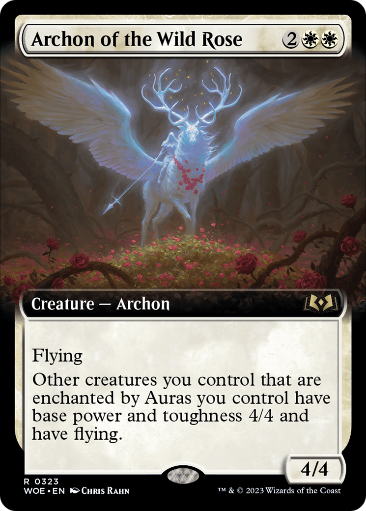 Archon of the Wild Rose (Extended Art) (323) Foil - Wilds of Eldraine
