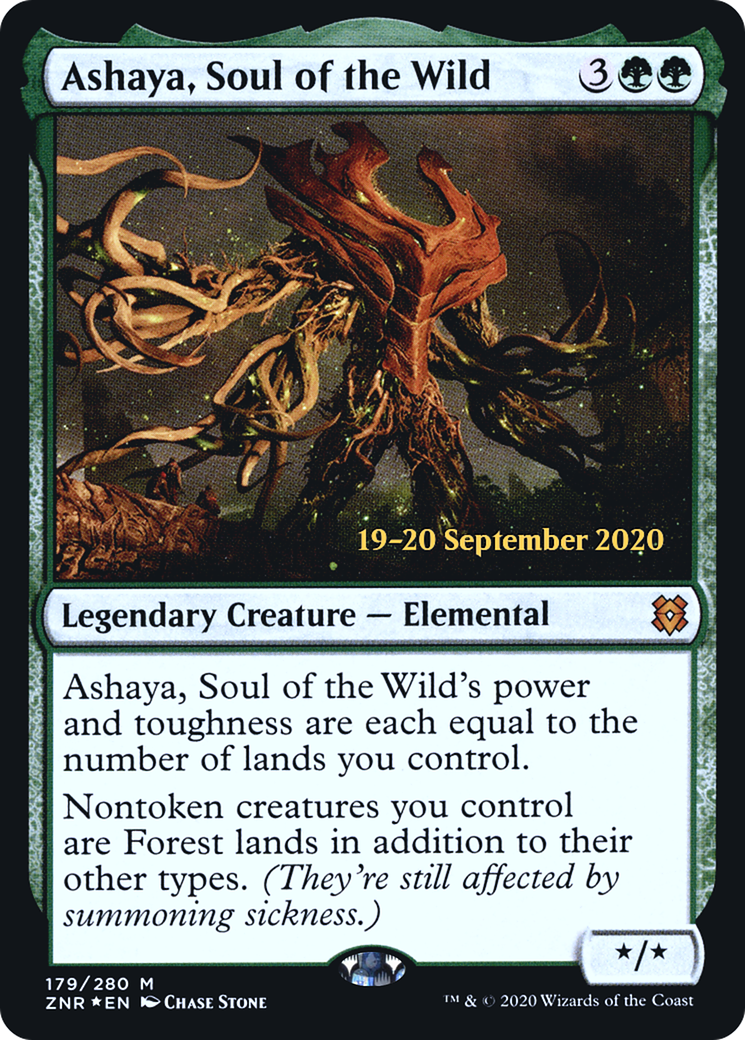 Ashaya, Soul of the Wild (179s) Foil - Zendikar Rising Promos