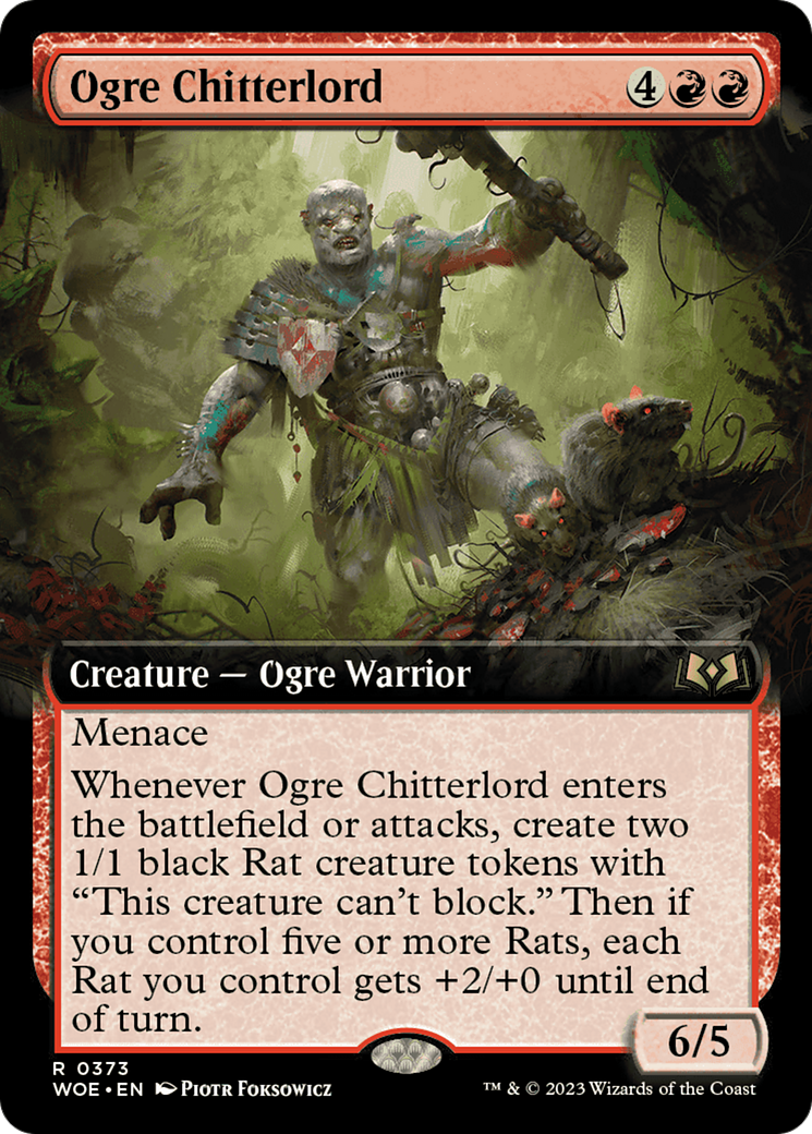 Ogre Chitterlord (Extended Art) (373) - Wilds of Eldraine