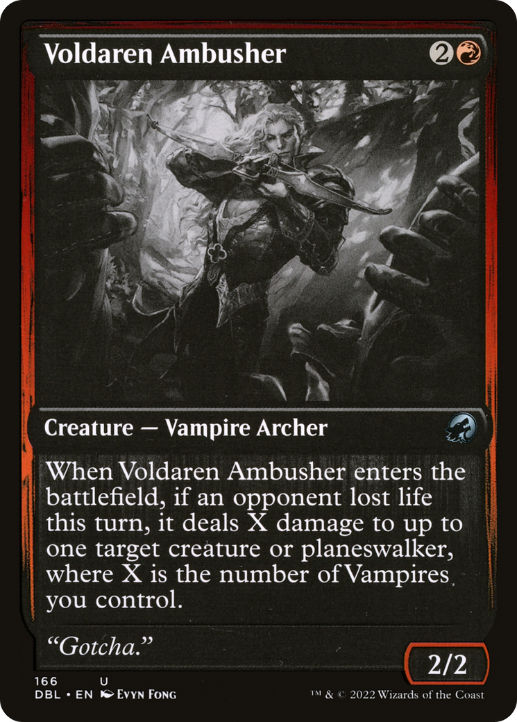 Voldaren Ambusher (166) Foil - Innistrad: Double Feature