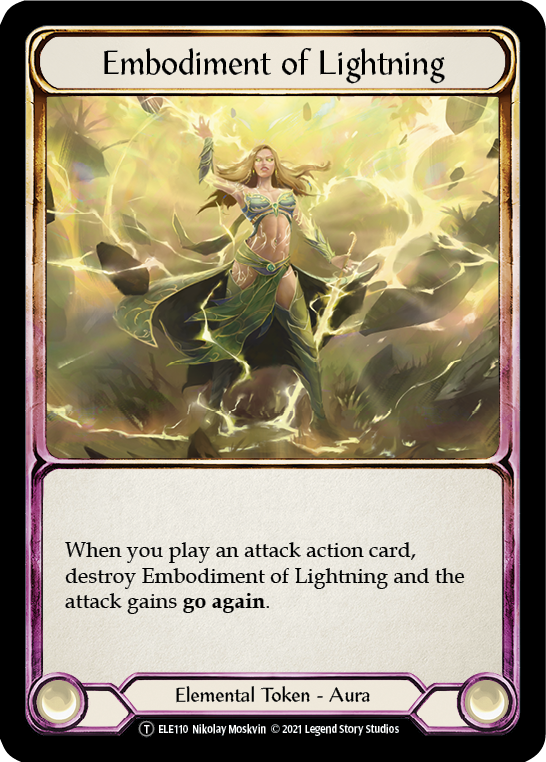 Embodiment of Lightning // Titan's Fist (ELE110) Unlimited Edition - Tales of Aria