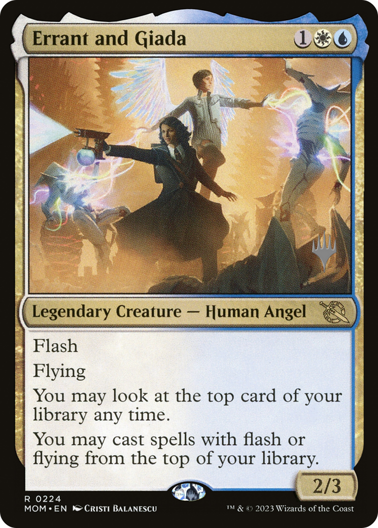 Errant and Giada (224p) Foil - March of the Machine Promos