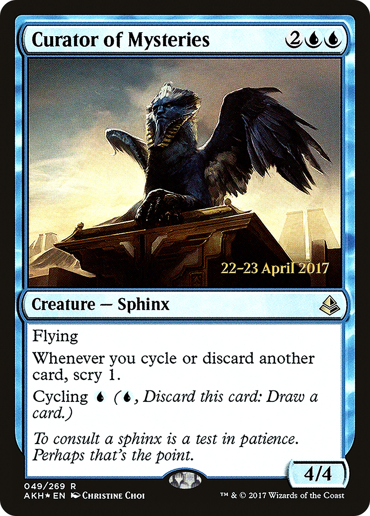 Curator of Mysteries (49s) Foil - Amonkhet Promos