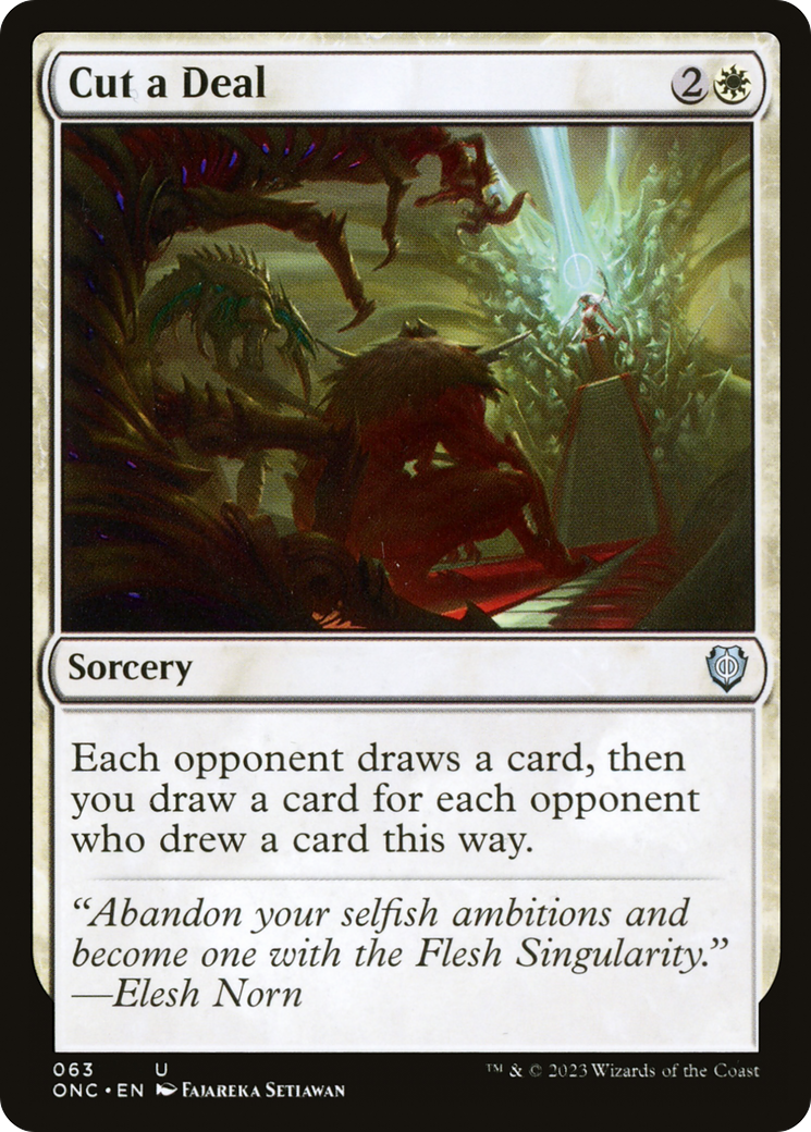 Cut a Deal (063) - Phyrexia: All Will Be One Commander