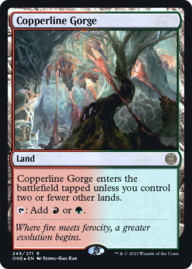 Copperline Gorge (249) Foil - Phyrexia: All Will Be One Promos