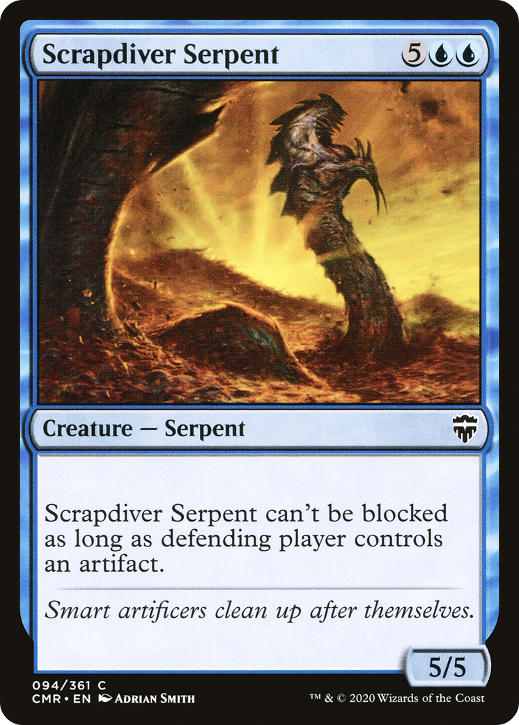 Scrapdiver Serpent (094) Foil - Commander Legends