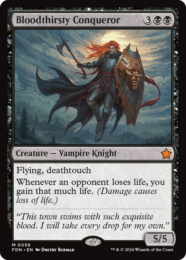 Bloodthirsty Conqueror (058) Foil - Foundations
