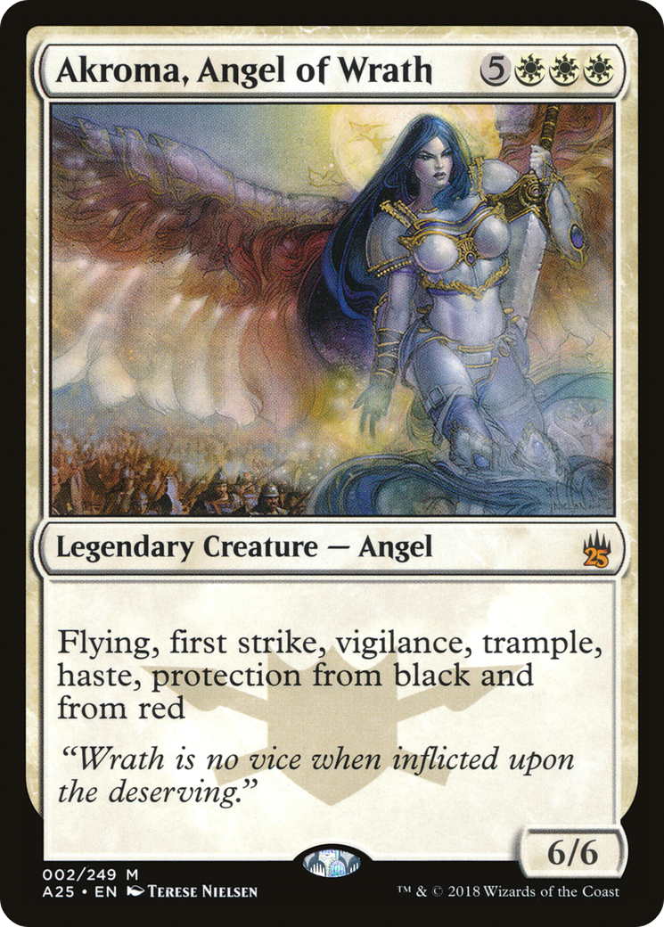 Akroma, Angel of Wrath (002) Foil - Masters 25