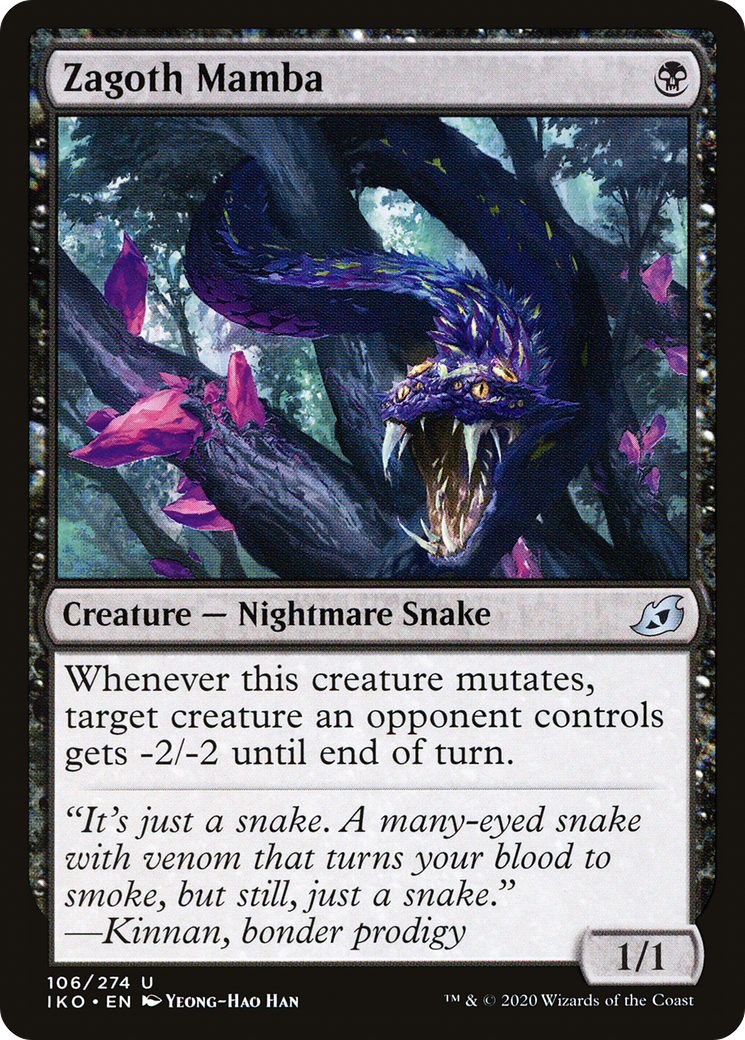 Zagoth Mamba (106) Foil - Ikoria: Lair of Behemoths