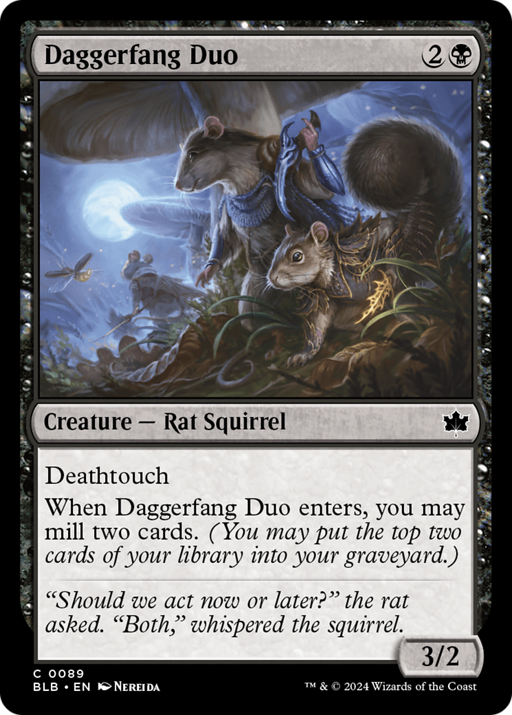 Daggerfang Duo (089) Foil - Bloomburrow