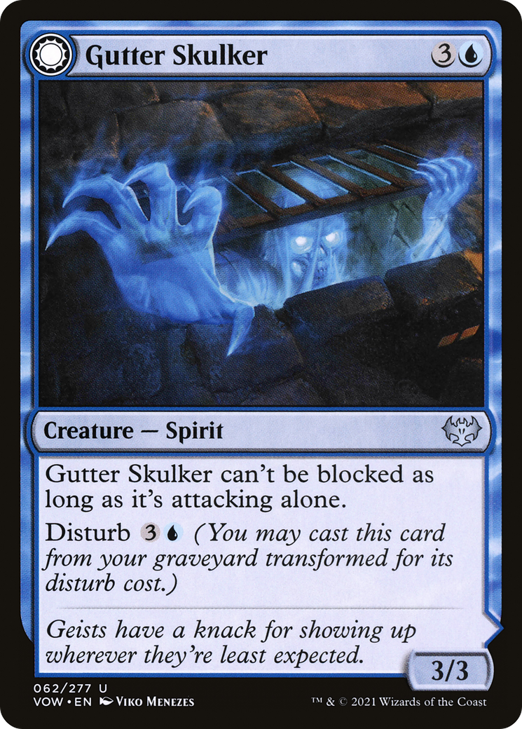 Gutter Skulker // Gutter Shortcut (062) - Innistrad: Crimson Vow