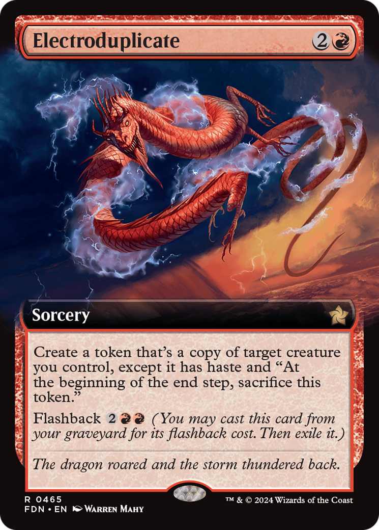 Electroduplicate (Extended Art) (465) Foil - Foundations