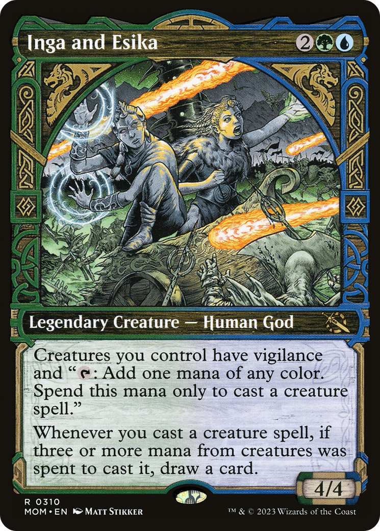 Inga and Esika (Showcase) (310) Foil - March of the Machine