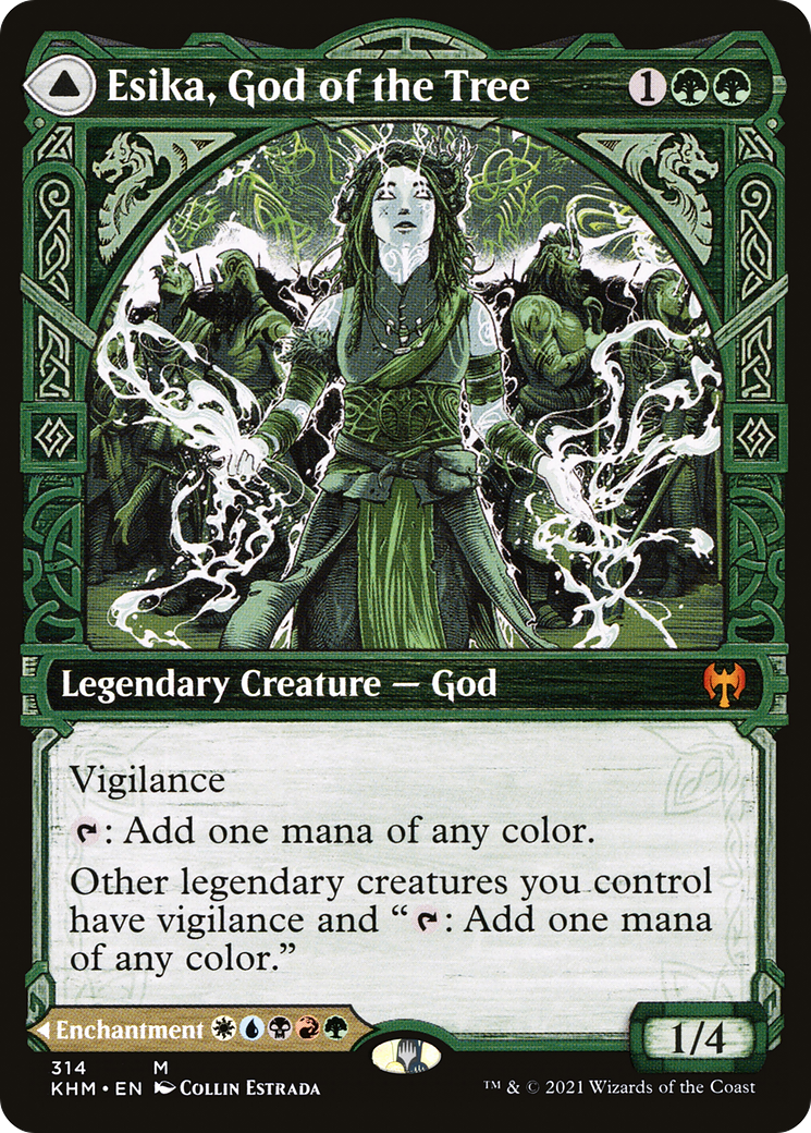 Esika, God of the Tree (Showcase) (314) Foil - Kaldheim