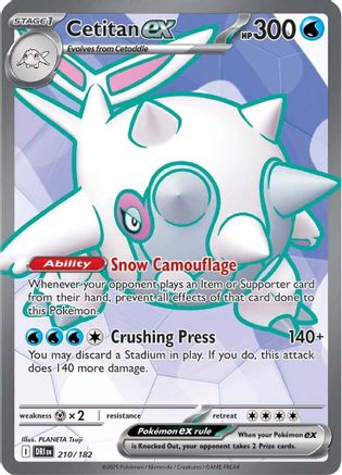 Cetitan ex (Full Art) (210) Holofoil - Destined Rivals