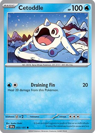 Cetoddle (53) Reverse Holofoil - Surging Sparks