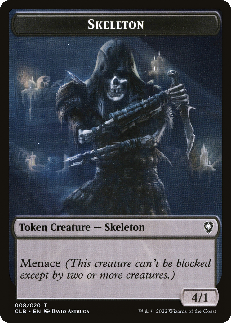 Skeleton Token (008) Foil - Battle for Baldur's Gate Tokens