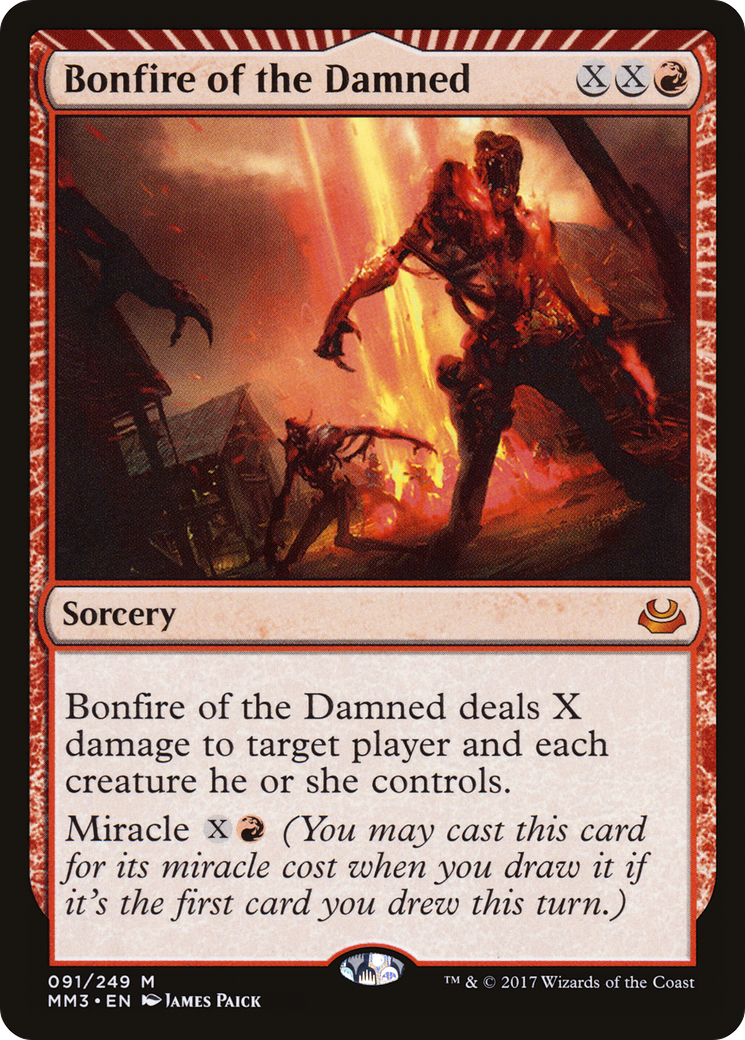 Bonfire of the Damned (091) Foil - Modern Masters 2017