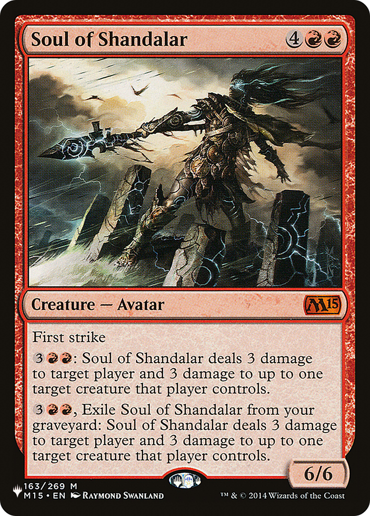 Soul of Shandalar (M15-163) - The List