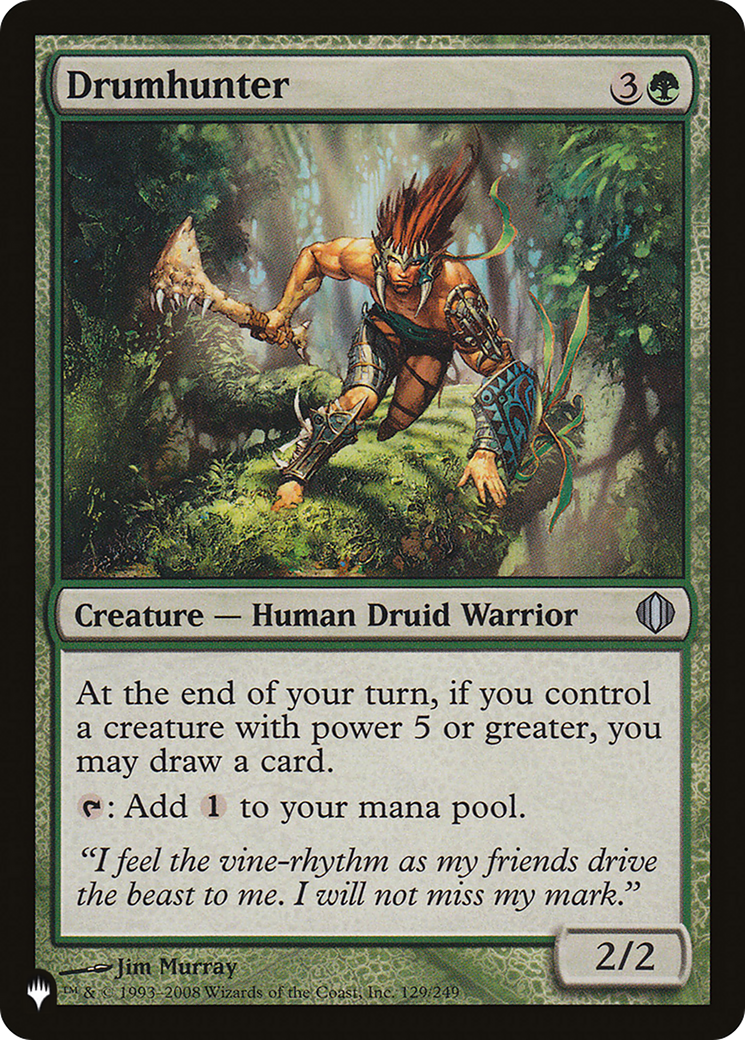 Drumhunter (ALA-129) - The List