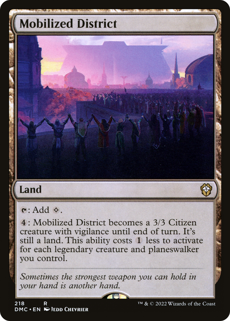 Mobilized District (218) - Dominaria United Commander