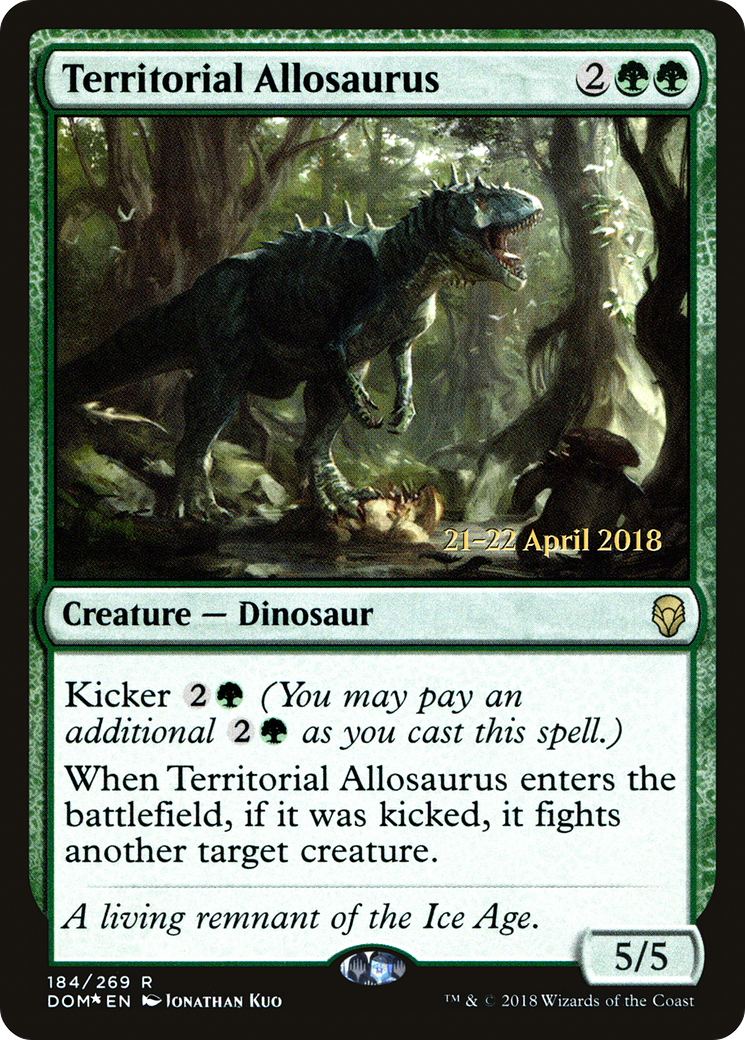 Territorial Allosaurus (184) Foil - Dominaria Promos