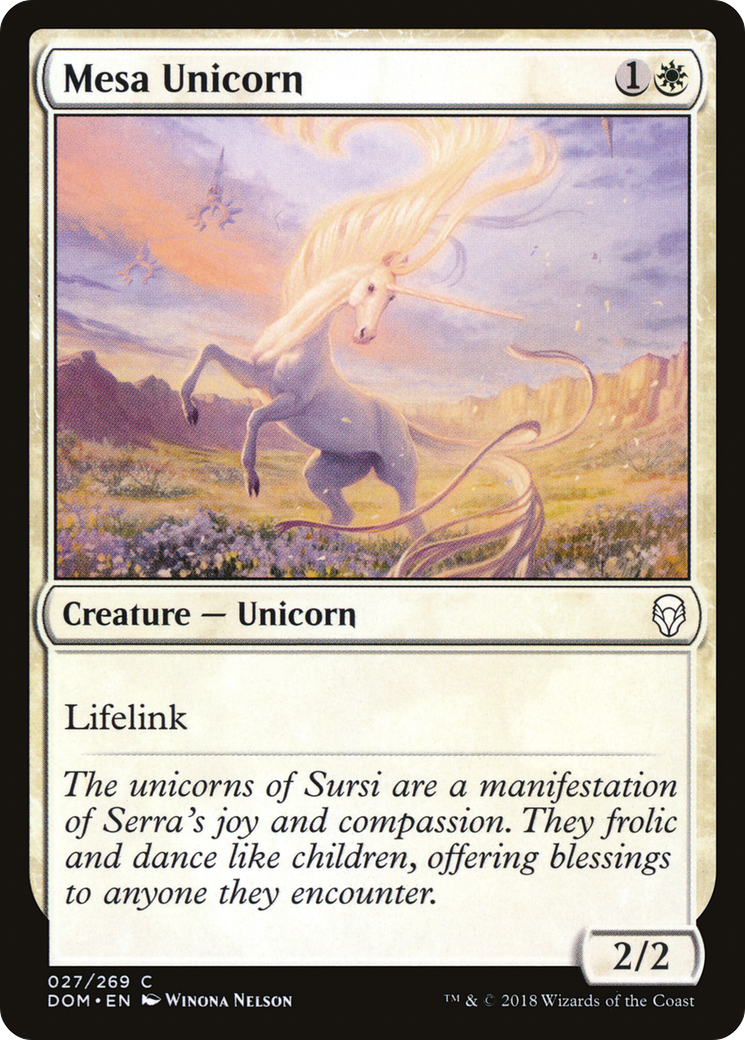 Mesa Unicorn (027) - Dominaria