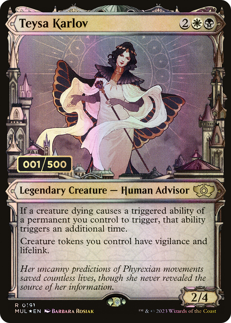 Teysa Karlov (Serial Numbered) (Showcase) (191) Foil - Multiverse Legends