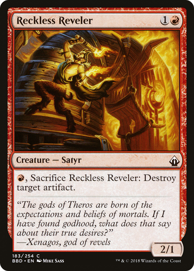 Reckless Reveler (183) Foil - Battlebond