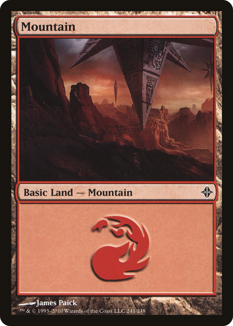 Mountain (241) Foil - Rise of the Eldrazi