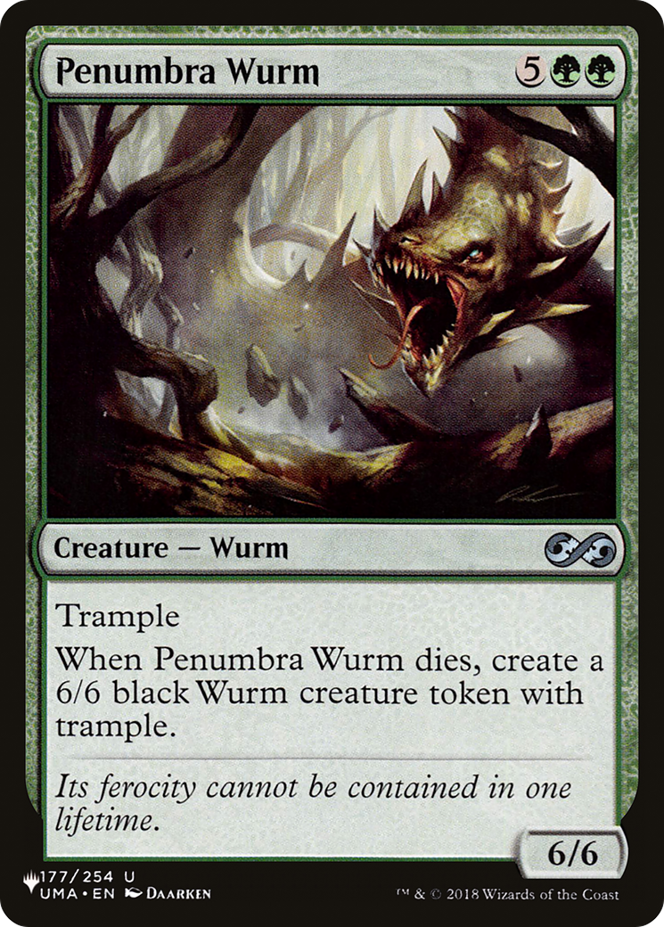 Penumbra Wurm (UMA-177) - The List