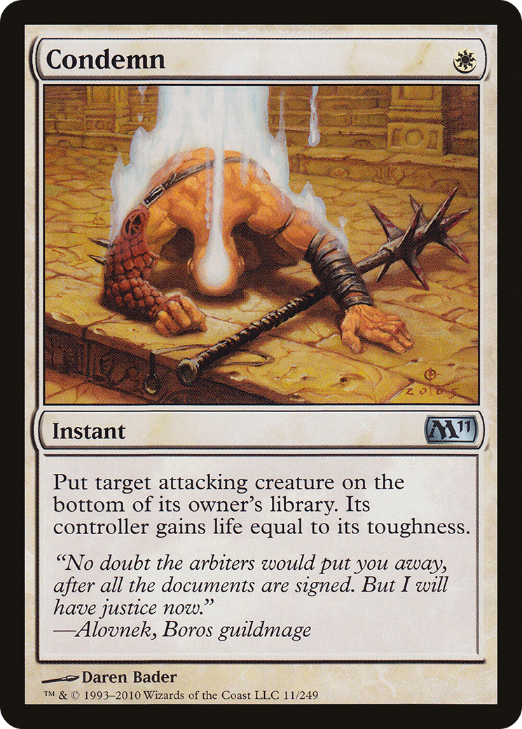 Condemn (011) Foil - Magic 2011