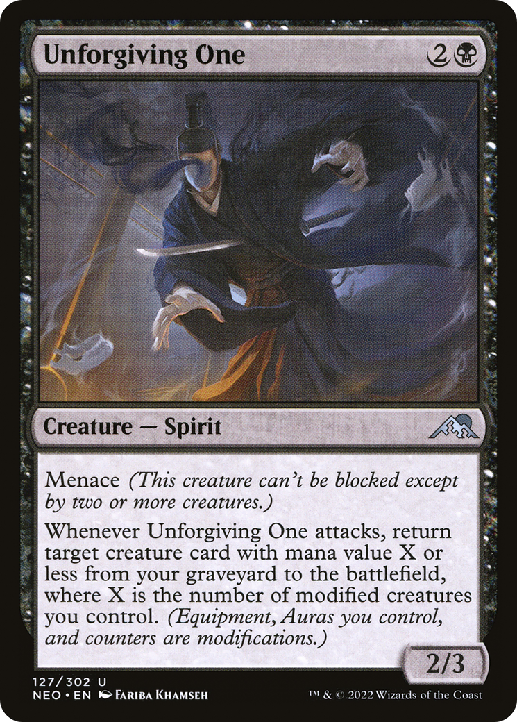 Unforgiving One (127) Foil - Kamigawa: Neon Dynasty