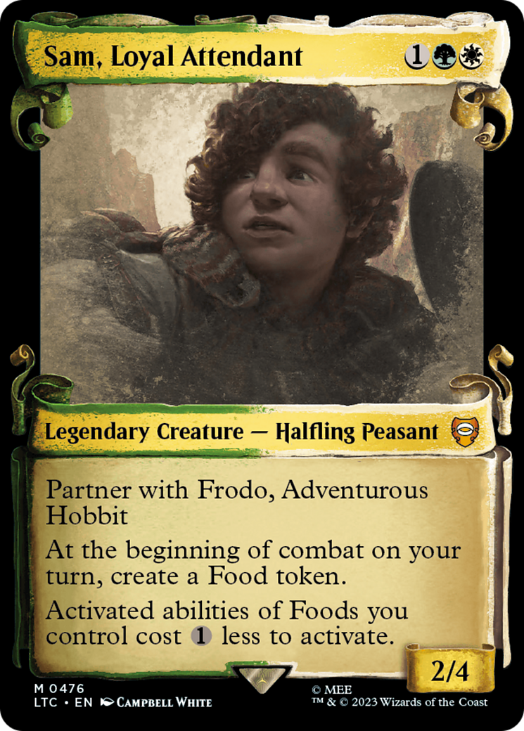 Sam, Loyal Attendant (Showcase Scrolls) (Showcase) (476) Foil - Tales of Middle-earth Commander