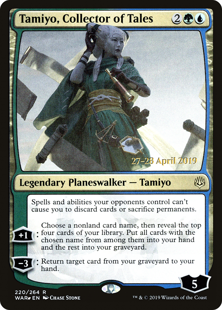 Tamiyo, Collector of Tales (220) Foil - War of the Spark Promos