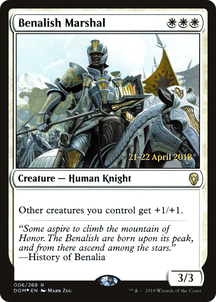 Benalish Marshal (006) Foil - Dominaria Promos