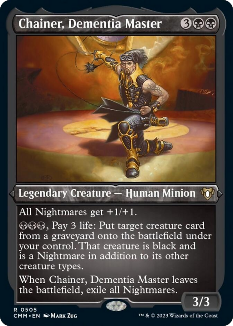 Chainer, Dementia Master (505) Etched Foil - Commander Masters