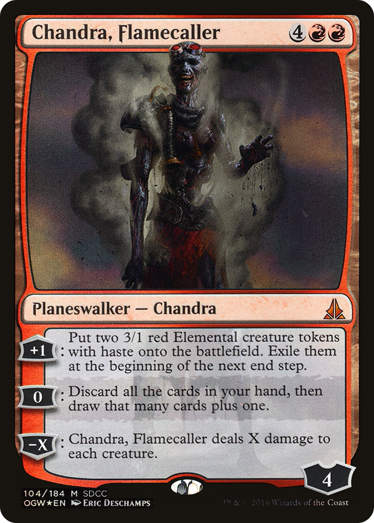 Chandra, Flamecaller (104) Foil - San Diego Comic-Con 2016