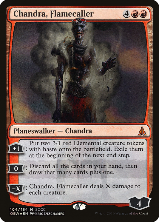 Chandra, Flamecaller (104) Foil - San Diego Comic-Con 2016