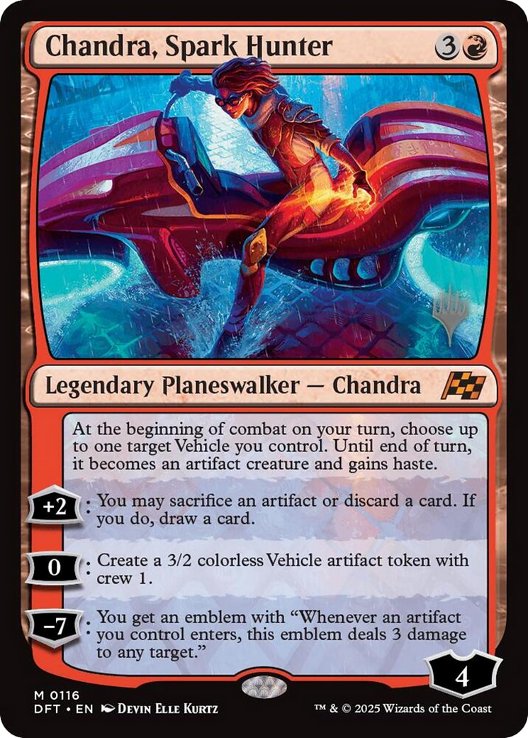 Chandra, Spark Hunter (Promo Pack) (116) Foil - Aetherdrift