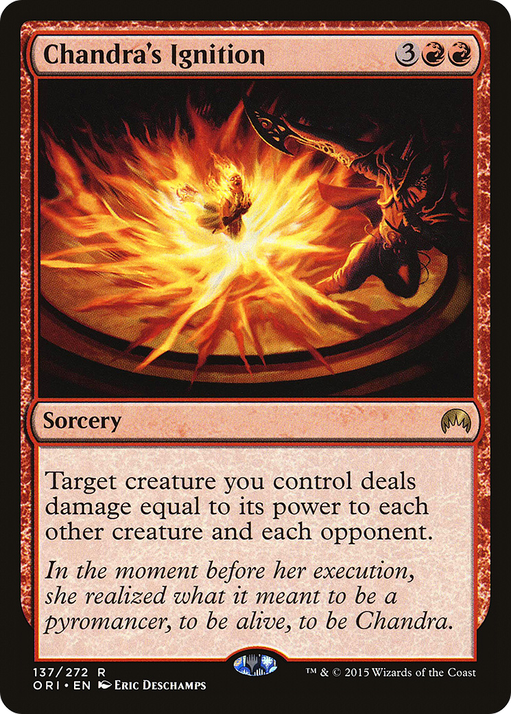 Chandra's Ignition (137) Foil - Magic Origins