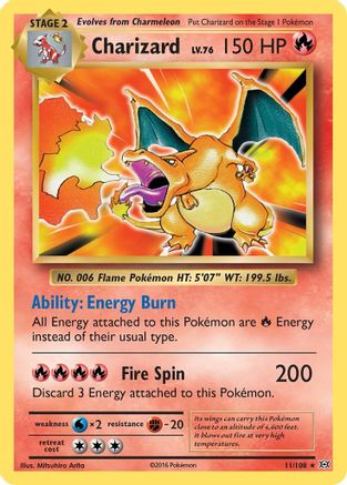 Charizard (11) Holofoil - Evolutions