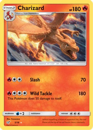 Charizard (5) Holofoil - Detective Pikachu