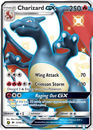 Charizard GX (SV49) (Shiny Vault) Holofoil - Hidden Fates